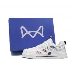 MIIOW Мужские низкие скейтбордские кроссовки бело-синие, цвет White Blue