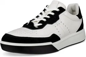 Мужские кроссовки ECCO Street Court с шнуровкой, черно-белый