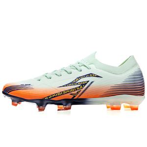 Saibi Футбольные бутсы унисекс с короткими и длинными резиновыми шипами, амортизацией, противоскользящие, ударопрочные - лунно-синий оранжевый длинные шипы