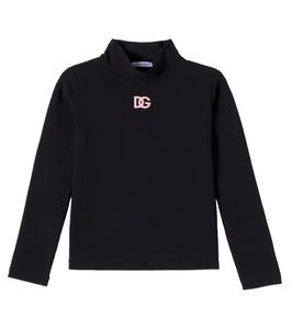 Футболка DG из хлопковой смеси Dolce&Gabbana Kids, Nero