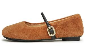 Туфли Мэри Джейн на массивном каблуке для женщин Teenmix, Brown