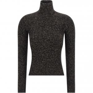 Ребристый свитер с высоким воротом MaxMara, черный