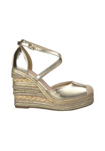 Босоножки на платформе Decolleté Alma Blue, золотой