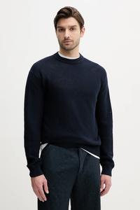 Хлопковый свитер Boss Orange, темно-синий