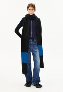 Шарф ARMEDANGELS SAABE STRIPED UN-WASTED, Black/Dark Wave/Black