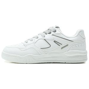 QIAODAN Женские антискользящие износостойкие низкие кроссовки для скейтбординга, белые, серые