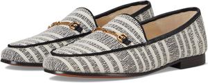 Лоферы Sam Edelman Loraine, цвет Black/Natural Striped Linen