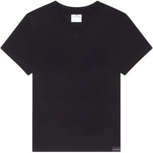 Курточка Курреж с коротким рукавом и круглым вырезом COURREGES, черный