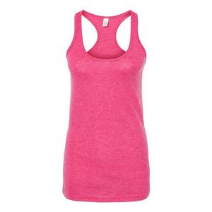 Женская майка Tultex Racerback из полиэстерового материала, цвет Heather Fuchsia