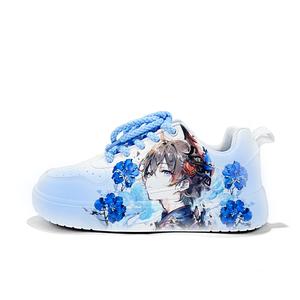 Легкие и дышащие низкие кроссовки для скейтбординга унисекс Cold cicadas yesterday, белый/синий