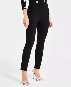 Женские брюки-клеш с голливудской талией, застегивающиеся на щиколотку, P/XXS-XXL Anne Klein, черный