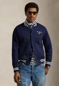 Спортивная флисовая куртка polo, бейсбольная куртка-бомбер Polo Ralph Lauren, Cruise Navy