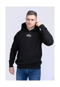 Мужская толстовка с капюшоном оверсайз LEMARR BENLEE, черно-желтый