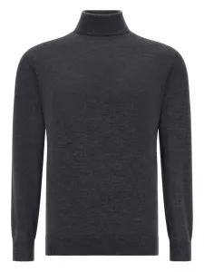 Свитер с высоким воротником Boggi Milano, серый