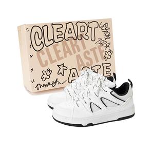 Износостойкие низкие кроссовки для скейтбординга, увеличивающие рост, унисекс CLEARTASTE, Black