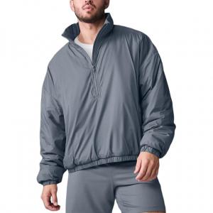 Alo Yoga Лёгкая полузастёжка худи для мужчин, Steel Gray/Steel Grey