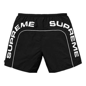 Шорты ss18 arc logo water short black logo 'black white' Supreme, черный