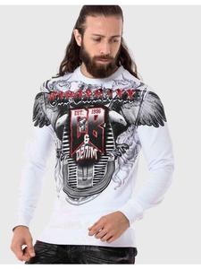 Функциональный лонгслив Cipo & Baxx, белый