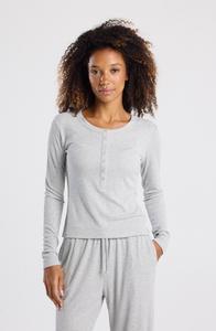 Топ America Today Long sleeved top, Grey/Mottled Grey