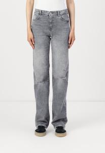 Джинсы свободного кроя NMYOLANDA WIDE DESTROY Noisy May, серый деним