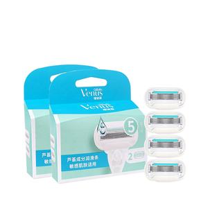 Лезвие для бритья очистка удаление волос Gillette, Aloe Vera Quad Blade (Blade Holder Not Included)