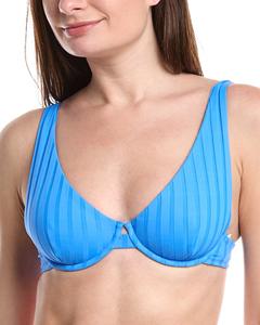 Верхняя часть бикини Vitamin A Rossi с завязками на косточках, синий