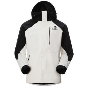 Camel Верблюжья куртка унисекс для отдыха на открытом воздухе, Фантомный черный/теплый белый