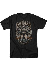 Черная футболка с коротким рукавом для взрослых с изображением героя Бэтмена Готэма Gildan