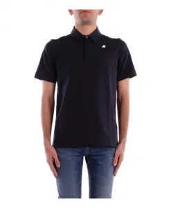 Стильная рубашка поло с логотипом K-Way, синий