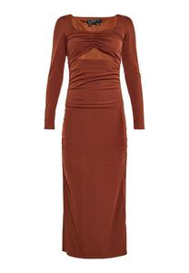 Платье макси faina Dress, цвет chestnut brown