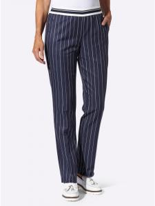 Брюки-карго в темно-синюю и белую полоску Sieh an!