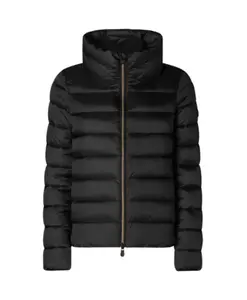 Блестящая нейлоновая стеганая куртка Save The Duck, черный
