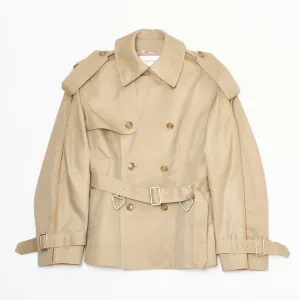 Тренч с рукавами из тюля Chika Kisada, цвет Beige