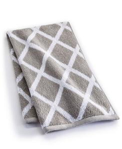 Хлопковое полотенце для рук Sanders Diamond, 40 см x 76 см Lauren Ralph Lauren, оловянно-серый