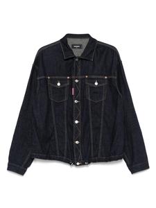 DSQUARED2 джинсовая куртка с кулиской, синий