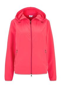 Куртка тренировочная Лавиния, капюшон, молния двусторонняя, женская JOY sportswear, красный