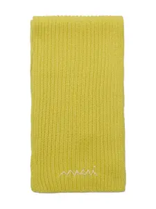 Шарф с вышитым логотипом Marni Kids, зеленый