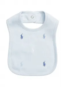 Нагрудник с вышитым логотипом Polo Ralph Lauren Kids, синий