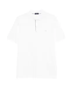 Мужская хлопковая рубашка-поло Paul & Shark, белый