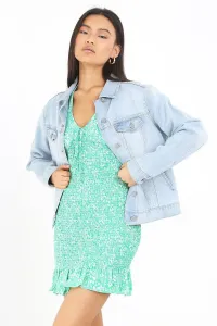 Джинсовая куртка Blooms в западном стиле Brave Soul, синий