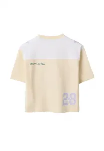 Футболка с принтом Ovs, White Beige