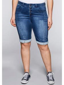 Тканевые шорты sheego, синий деним