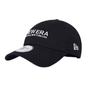New Era Хлопковая бейсболка унисекс черная, Black