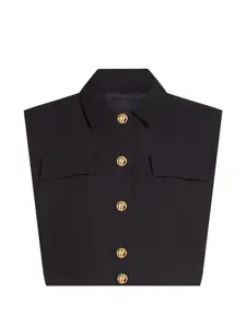 Топ на пуговицах Karl Lagerfeld, черный