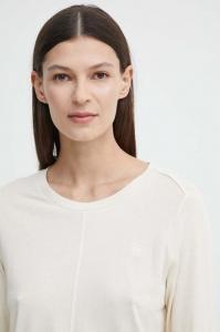 Хлопковая рубашка с длинным рукавом G-Star Raw, бежевый