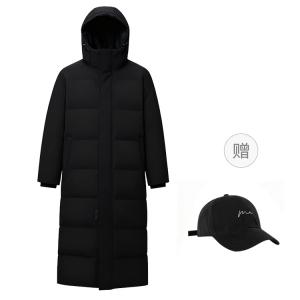 Пуховик Unisex с капюшоном утепленный 361°, черный comes with hat