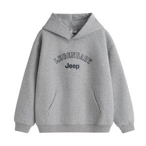 Толстовка с капюшоном Grade School Jeep, серый (fleece-lined)