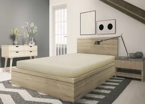 Простыня SETEX "тонкая фланелевая простыня GOTS", изготовленная из сертифицированного органического хлопка 200х200 см, 1 шт., цвет natur