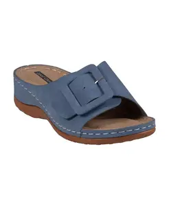 Женские сандалии Hamden Buckle Comfort Flat GC Shoes, синий