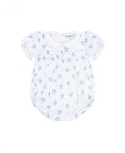 Девочковый пузырь с вышивкой "Голубое сердце" - Baby Nellapima, синий